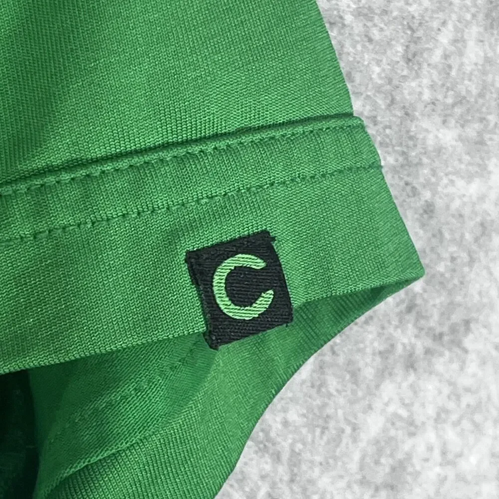 Travis Mathew Chive Golf Polo Shirt Mens Small Green Ostrich Pocket Performance‎